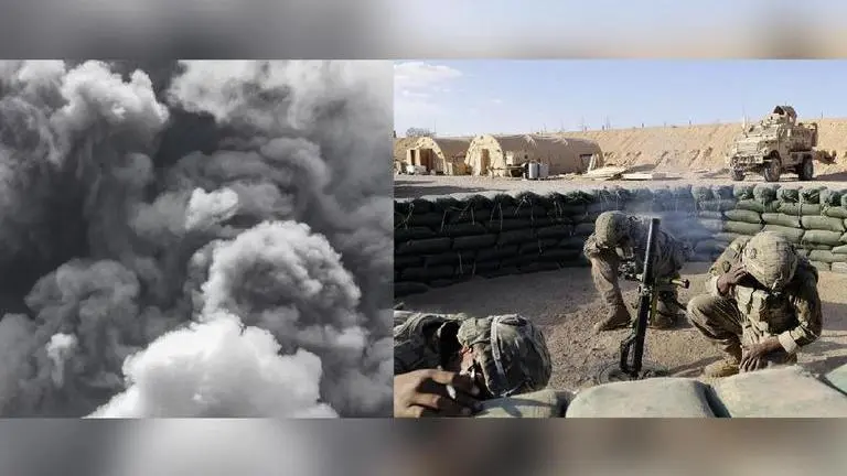 Iraq: Large plume of black smoke seen rising from major US base near Baghdad Iraq