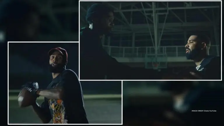 Drake plays hoops with Kevin Durant, throws ball with OBJ & Marshawn Lynch in latest track Drake