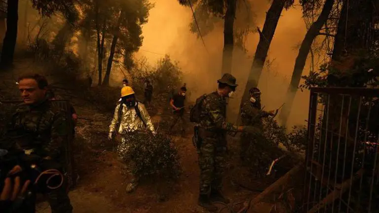 Greek wildfire destroys resin collectors' jobs wildfire