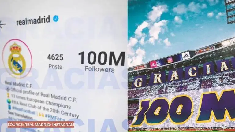 Real Madrid becomes first sports franchise to reach 100 million followers on Instagram real madrid