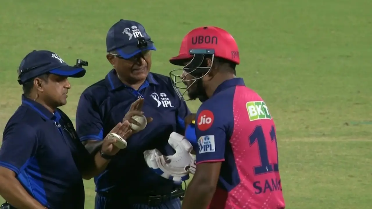 Sanju Samson annoyed by umpires