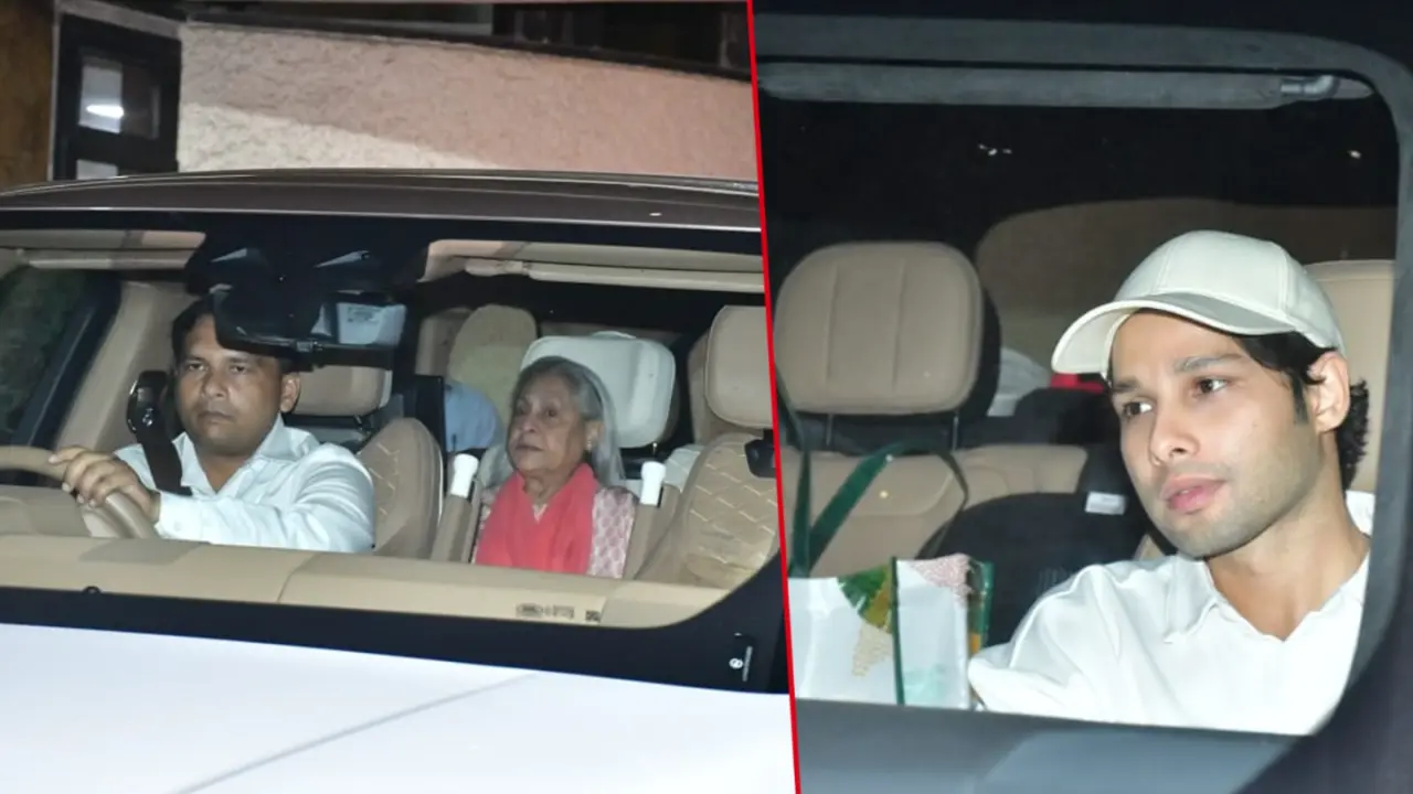 Shweta Bachchan Turns 50: Amitabh-Jaya, Navya-Siddhanth Chaturvedi Attend Birthday Bash | Photos Jaya Bachchan, Siddhanth Chaturvedi