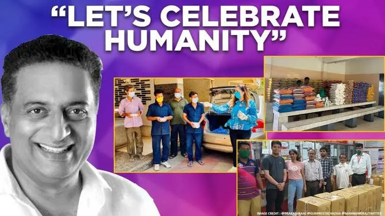 COVID-19: Prakash Raj, 'Dream Girl' director help daily wagers, Manish Mundra provides PPE