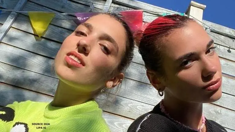 Dua Lipa attends sister Rina's birthday party with BF Anwar Hadid amid lockdown; See pics dua lipa