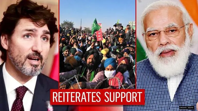 Trudeau reiterates support to farmers' protest a day after India summons Canadian envoy Farmers' protest