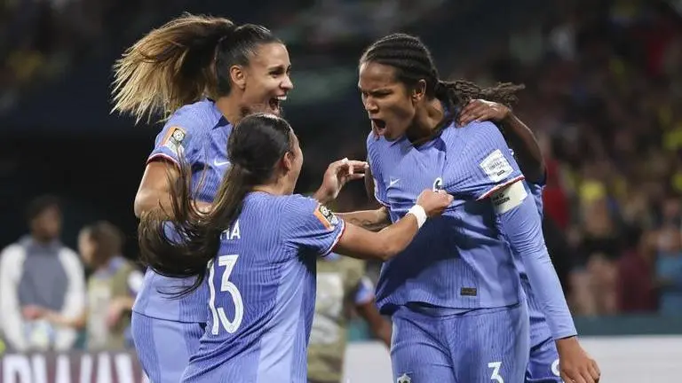 Renard scores the game-winning goal for France in a 2-1 victory over Brazil in the Women's World Cup France Football Team