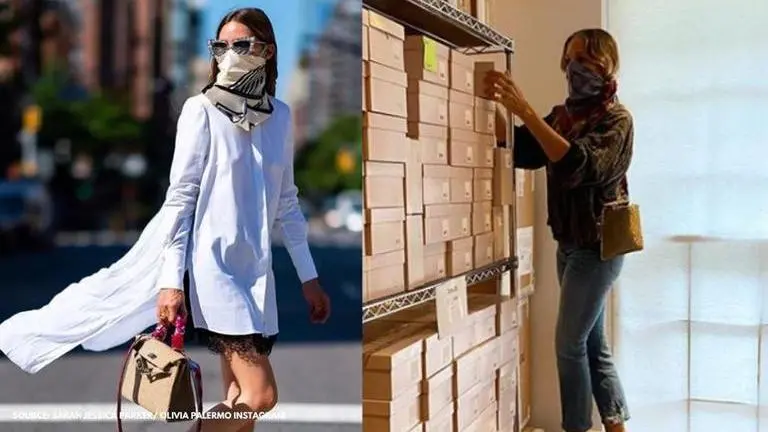 How to wear a face mask: Take cues from Sarah Jessica Parker on scarf face mask fashion How to wear a face mask