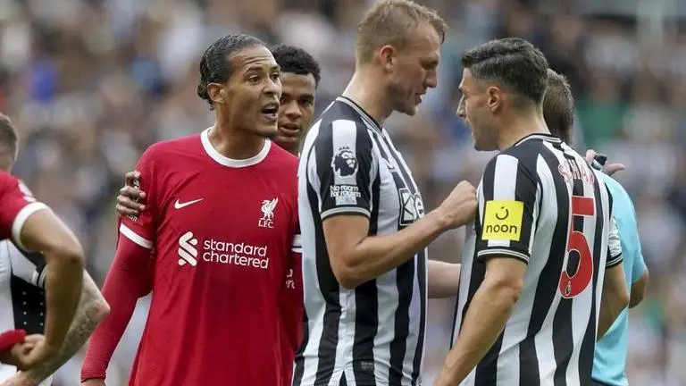 Van Dijk could face longer suspension for reaction to red card in Liverpool’s win at Newcastle Van Dijk
