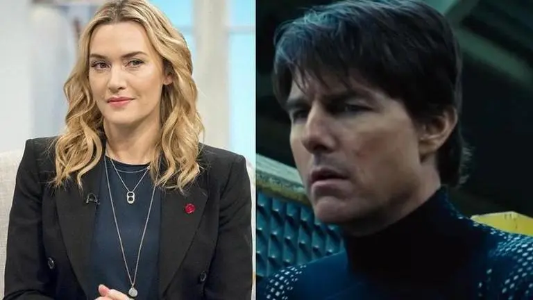 Kate Winslet says she is "proud" to break Tom Cruise's underwater shooting record Kate Winslet