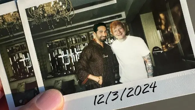 Ayushmann Khurrana, Ed Sheeran