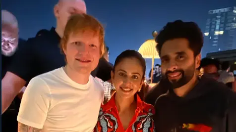 Newlyweds Rakul Preet Singh-Jackky Bhagnani Party With Ed Sheeran Ahead Of Mumbai Concert ED Sheeran