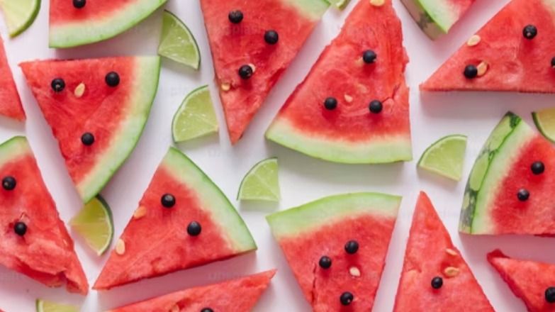 2.  Boasting a water content of approximately 90 per cent, watermelon not only hydrates but also cools the body. 