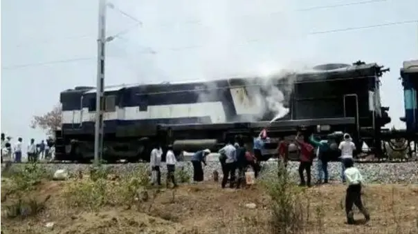 The blaze was doused immediately, and all passengers are safe