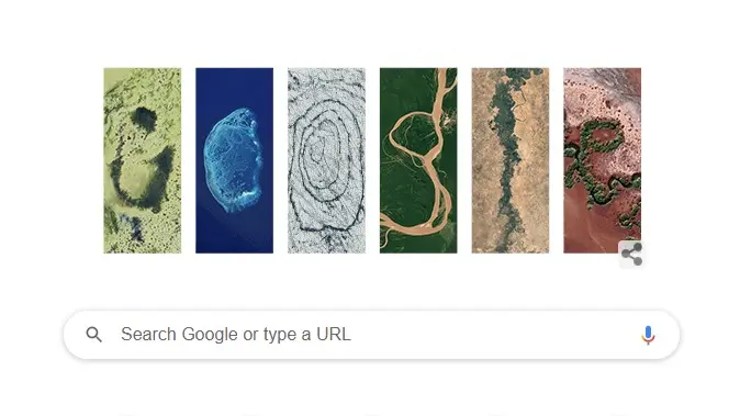 Google Doodle Celebrates 'Earth Day 2024' With Beautiful Areal Pictures of Nature Google Doodle Earth Day 2024