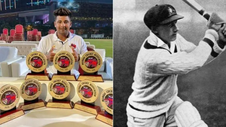Sarfaraz Khan reminds BCCI of his Don Bradman-like stats after another Team India snub Sarfaraz Khan, IND vs AUS, Sarfaraz Khan Instagram, Suryakumar Yadav, sarfaraz khan bcci, chetan sharma, sarfaraz khan don bradman, don bradman