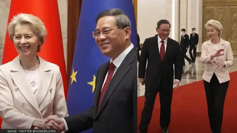 EU President Von der Leyen, Chinese PM Qiang discuss trade and investment ties EU chief Von der Leyen
