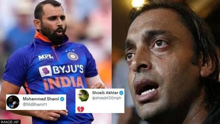 Mohammed Shami and Shoaib Akhtar