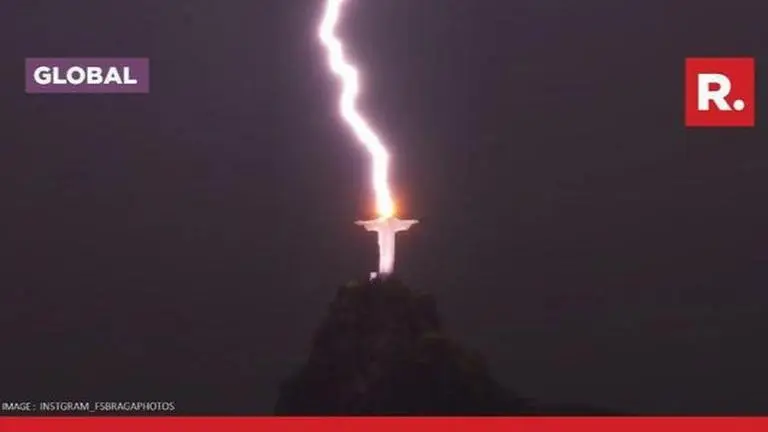 Watch: Lightning strikes Brazil's Christ The Redeemer statue leaving the internet stunned Christ The Redeemer
