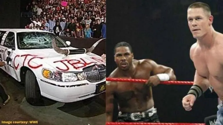 John Cena posts throwback picture of Shad Gaspard vandalising JBL's limo on Instagram John Cena