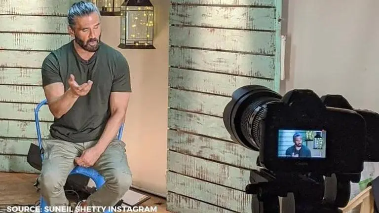 Suniel Shetty shares an intense BTS pic; followers comment 'fit hain boss' Suniel Shetty