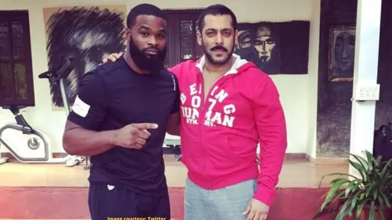 When former UFC champion Tyron Woodley fought Salman Khan in Bollywood Tyron Woodley