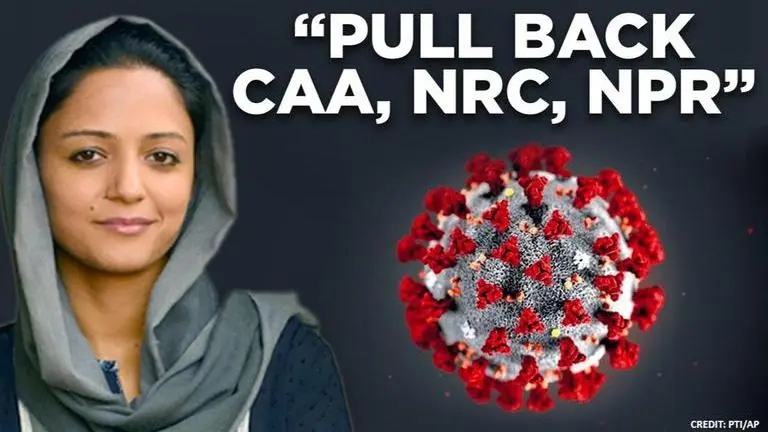 Shehla Rashid appeals to government to revoke CAA in wake of Coronavirus outbreak Shehla rashid