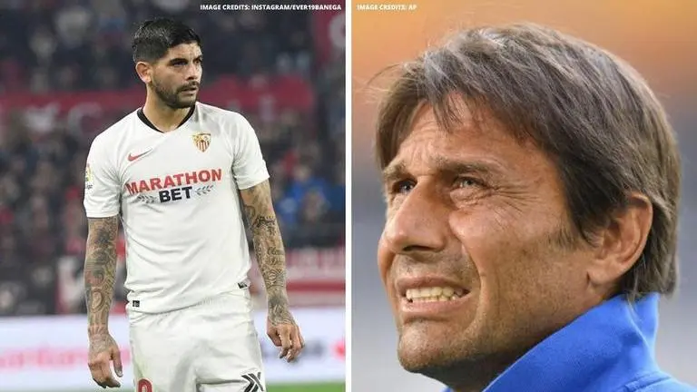 Antonio Conte rages at Ever Banega after Sevilla star 'tugged hair transplant' antonio conte