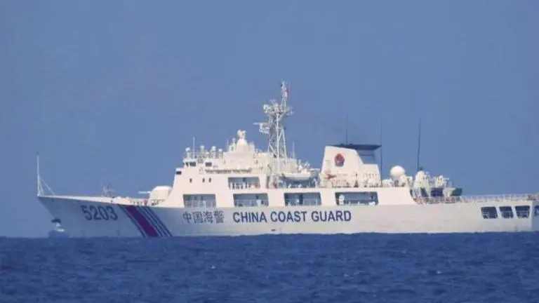 Beijing accuses Philippine ships of trespassing waters of disputed South China Sea island Philippines