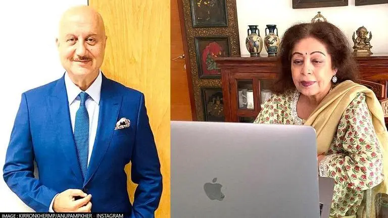 Anupam Kher lauds wife Kirron as she returns to work post recuperating from cancer Anupam Kher, Kirron Kher, cancer diagnosis, oxygen plants
