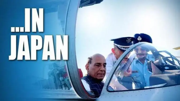 Rajnath Singh in Japan, meets the Japanese PM Abe and Defence Minister Rajnath Singh