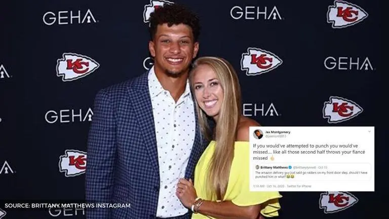 Patrick Mahomes' fiancée slammed for wanting to punch Amazon delivery guy patrick mahomes