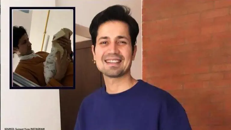 Sumeet Vyas shares video of Ved when he was 2-day-old, says 'he gave me reality check' Sumeet Vyas