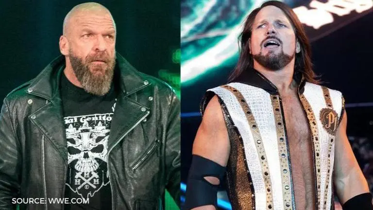 aj styles and Triple H