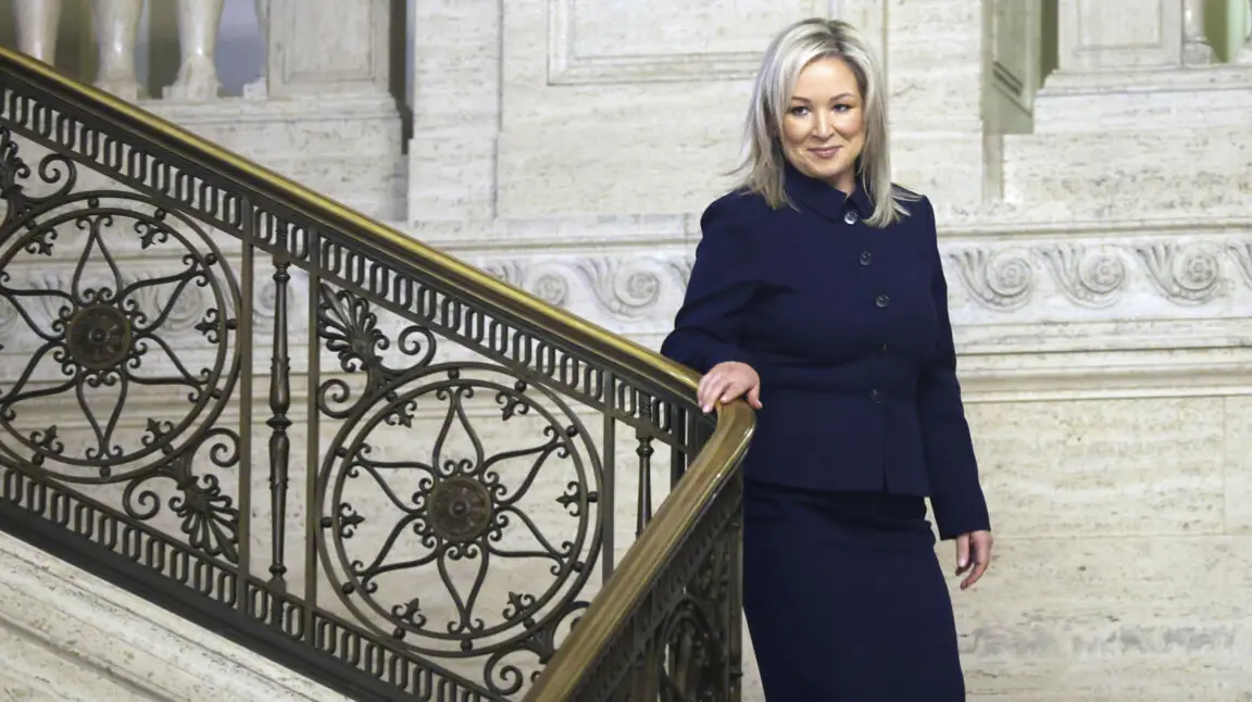 Sinn Fein VP Michelle O'Neill has been elected as the First Minister of Northern Ireland.