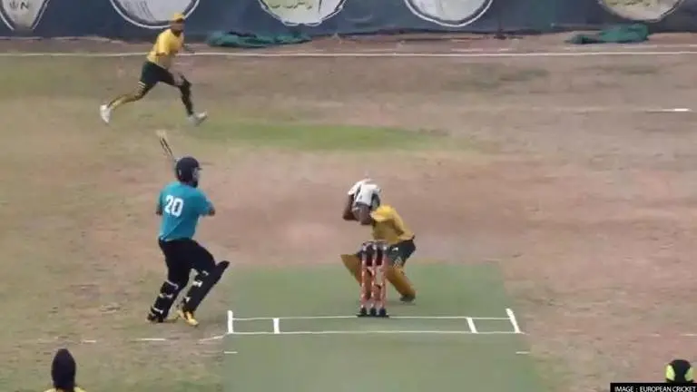 European Cricket: Cyprus batter's 'never seen before' dismissal goes viral; WATCH European Cricket