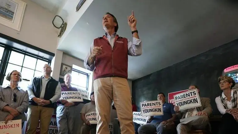 Trump plans last minute tele-rally for Virginia's Youngkin Republican