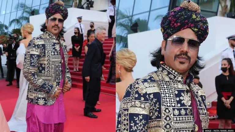 Mame Khan makes India proud, becomes first folk artist to walk Cannes 2022 red carpet Cannes 2022, Cannes film festival, Mame Khan at Cannes, Mame Khan attends Cannes Film Festival