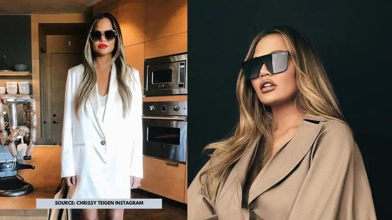 Chrissy Teigen has a cool collection of sunglasses and these pics are proof Chrissy Teigen
