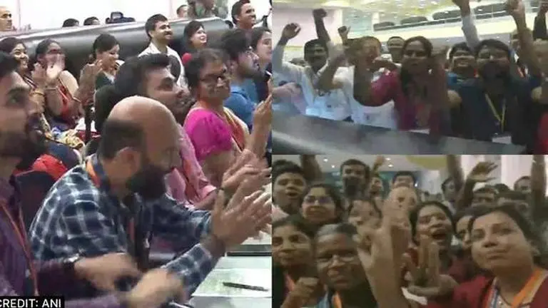 Chandrayaan-3 lands successfully | ISRO Mission Control Centre fills with celebrations