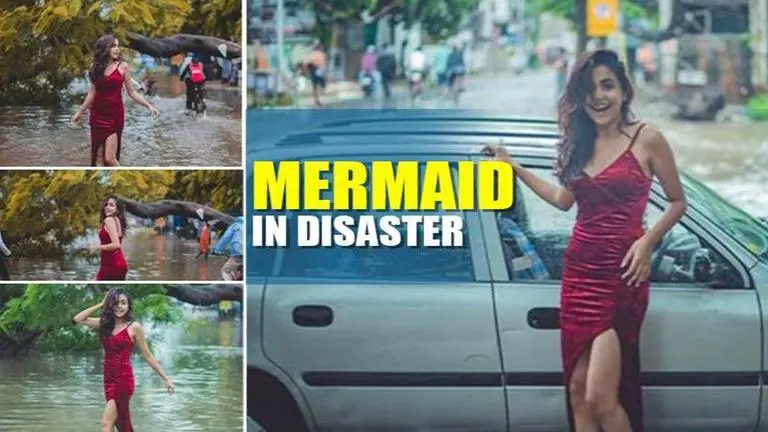Patna Floods: NIFT student becomes 'Mermaid in Disaster', video viral Patna Flood