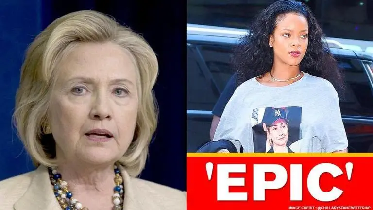Hillary Clinton remembers the time Rihanna wore a t-shirt featuring her Hillary Clinton