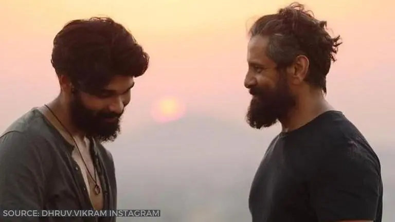 Dhruv Vikram surprises 'Chiyaan 60' team on father Chiyaan's birthday dhruv vikram