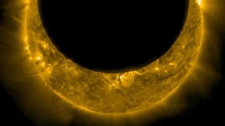 Stunning solar eclipse captured by NASA's Solar Dynamic Observatory from space; Watch Solar eclipse