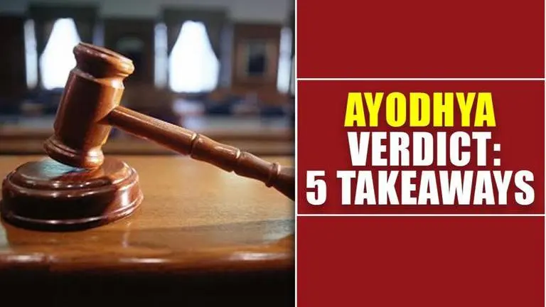 Here are 5 key takeaways from the unanimous SC verdict in Ayodhya case Ayodhya