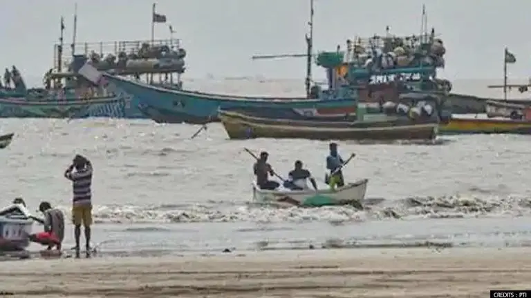 Boat crashes with ship near Karnataka coast leaving 12 fishermen missing Credits: PTI