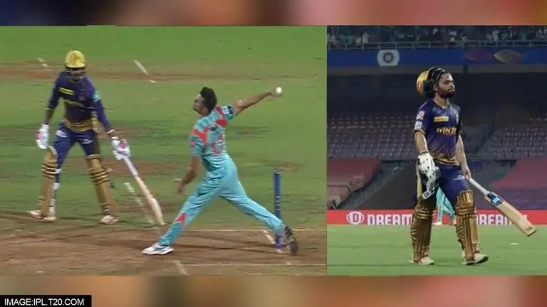 LSG vs KKR: Fans claim Stoinis' bowled a no-ball on Rinku's wicket-taking delivery; WATCH LSG vs KKR, Marcus Stoinis, Rinku Singh, IPL 2022, Kolkata Knight Riders, lucknow vs kolkata, marcus stoinis ipl, marcus stoinis no ball