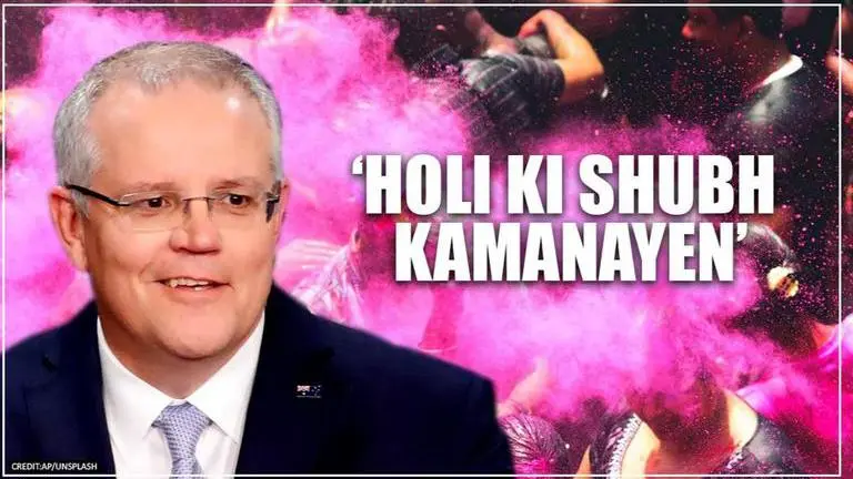 'A very Happy Holi': Australian PM Scott Morrison greets Indian diaspora Australian PM Scott Morrison greets Indian diaspora on Holi