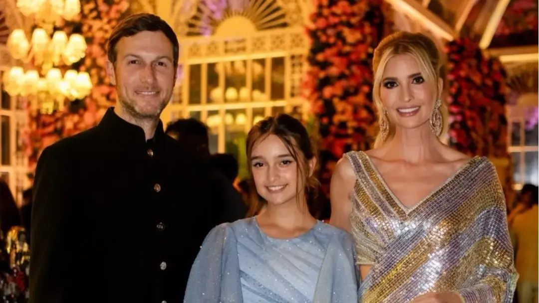 Ivanka Trump Dazzles In Manish Malhotra Sequin Saree At Anant Ambani-Radhika's Pre-Wedding Bash Ivanka Trump