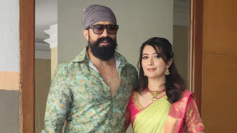 Radhika Pandit Shares Photo From Ugadi Celebrations, Yash Hides His Hairstyle With Beanie Again Yash