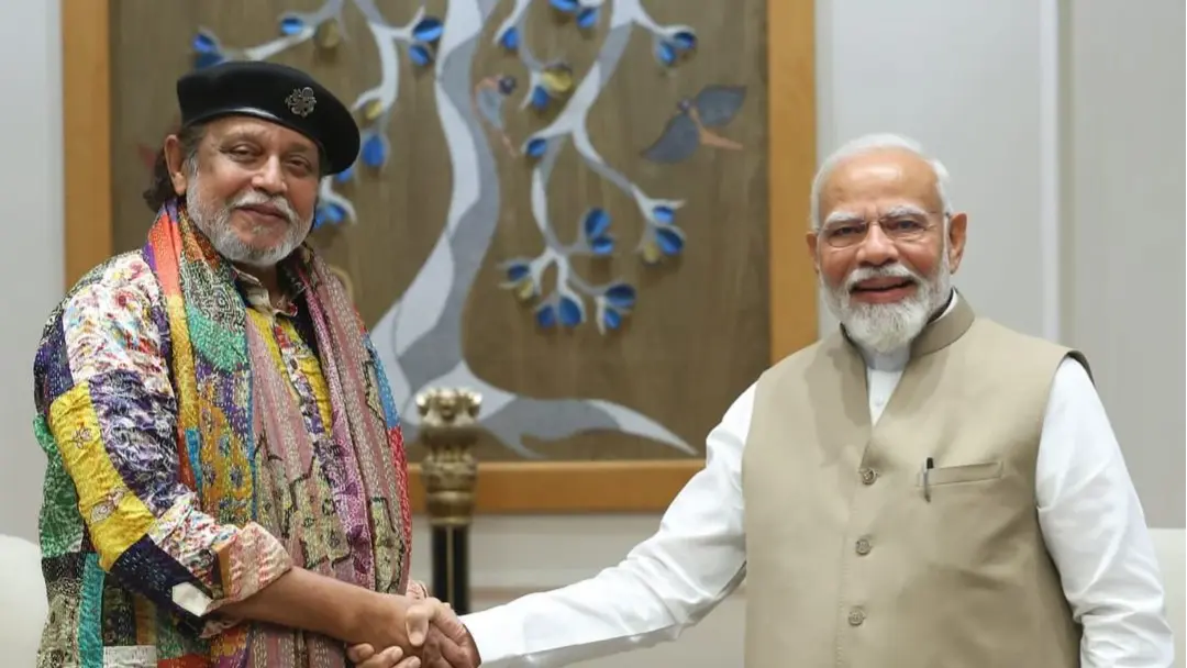Mithun Chakraborty Meets PM Modi After Being Awarded Padma Bhushan, Son Mahaakshay Share Photos Mithun Chakraborty